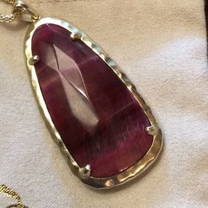 Kendra Scott Bordeaux stone necklace